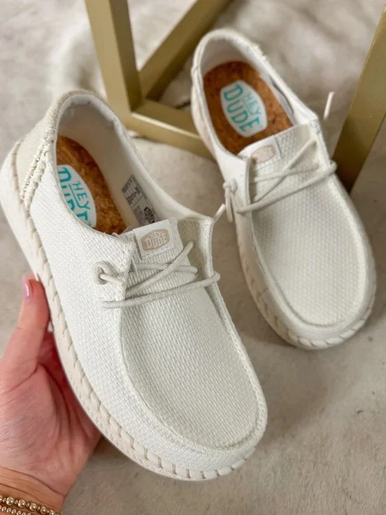 (Sold)Womens Hey Dude Hey duWendy Espadrille Woven sneakers size 9 - Picture 1 of 7